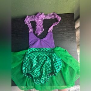 Kids Purple and Green Mermaid Scale Costume